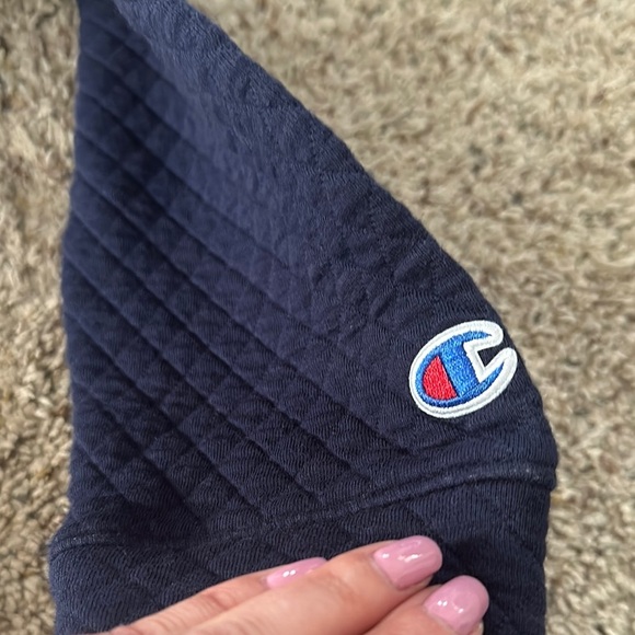 Women's Navy Quilted Penn State sweatshirt - Picture 3 of 5